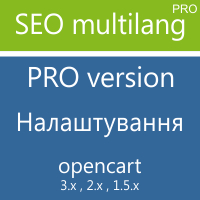 SEO мультиязык - Документация - Настройка